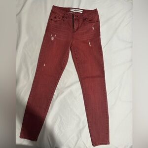 Mid rise ankle skinny jeans (Celebrity Pink) size 3/26